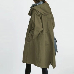 柔らかく カジュアル 肌触りの良い トレンチコート