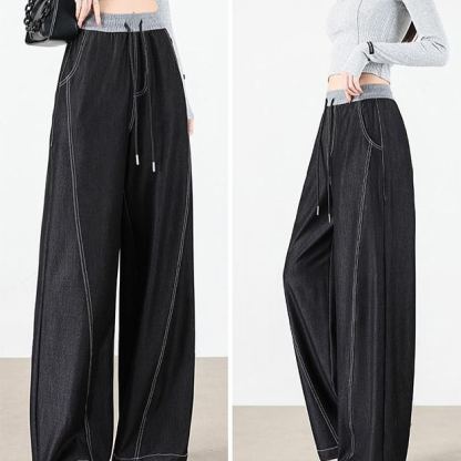 レギュラー丈 無地 カジュアル シンプル デニムパンツ