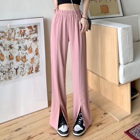 無地 カジュアル シンプル ガウチョパンツ