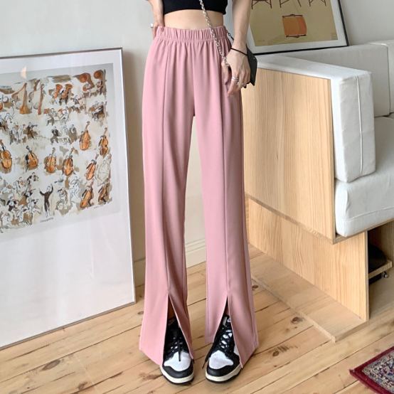 無地 カジュアル シンプル ガウチョパンツ