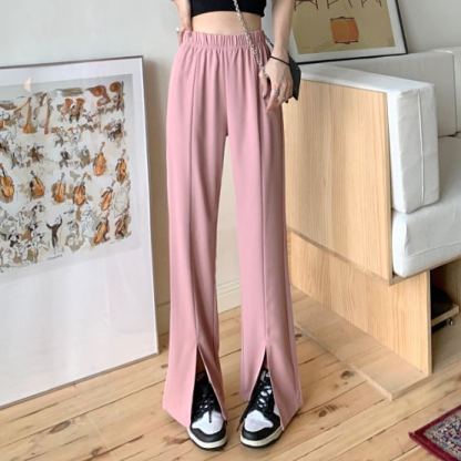 無地 カジュアル シンプル ガウチョパンツ