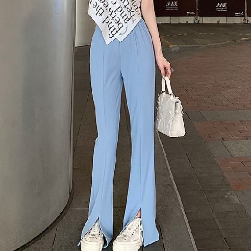 無地 カジュアル シンプル ガウチョパンツ