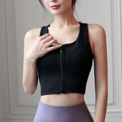 胸を小さく見せる フロントファスナ付き ブラジャー