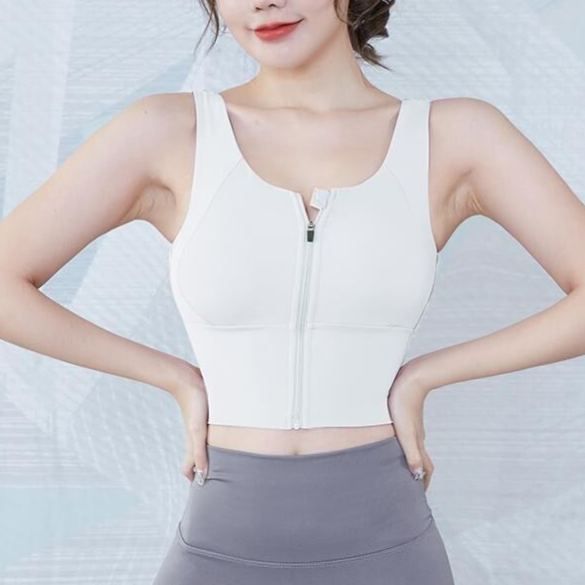 胸を小さく見せる フロントファスナ付き ブラジャー