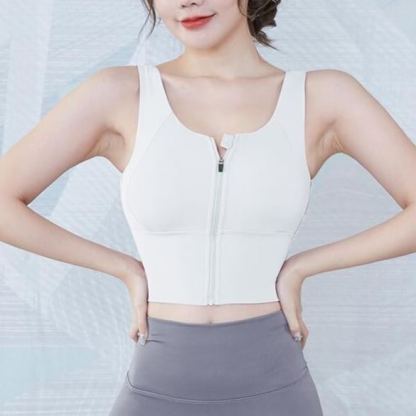 胸を小さく見せる フロントファスナ付き ブラジャー