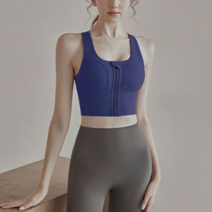 胸を小さく見せる フロントファスナ付き ブラジャー