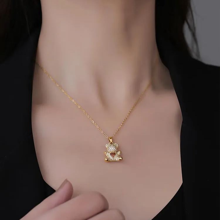 ベアー ハートモチーフ ネックレス