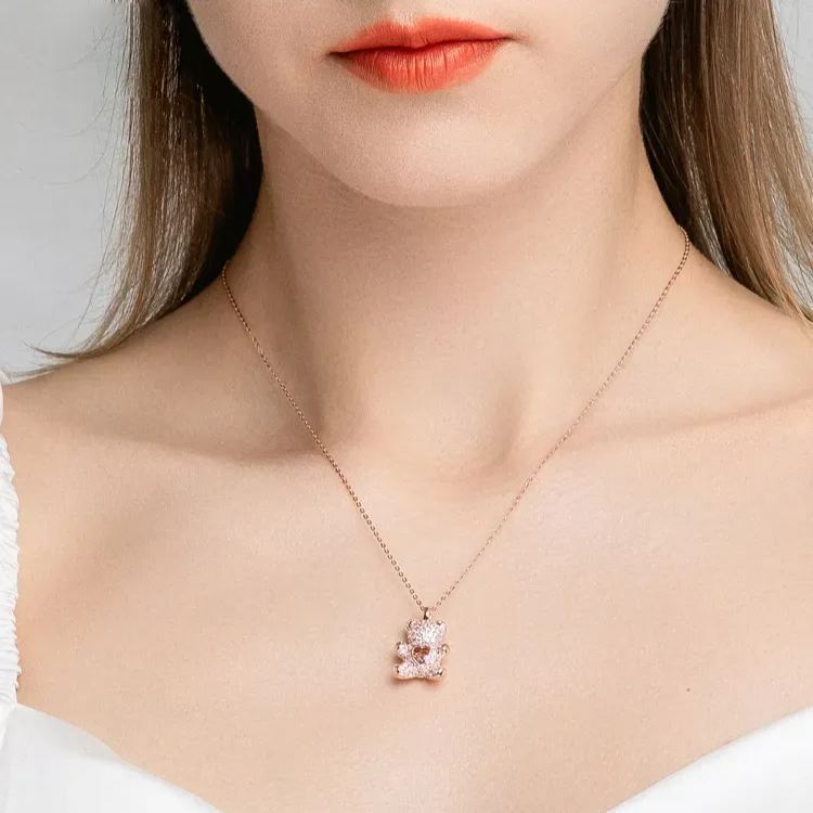 ベアー ハートモチーフ ネックレス