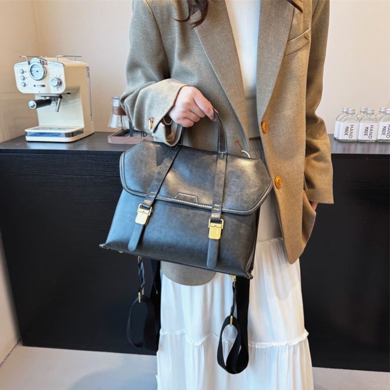 大容量 無地 カジュアル 肩掛け/斜掛け バッグ