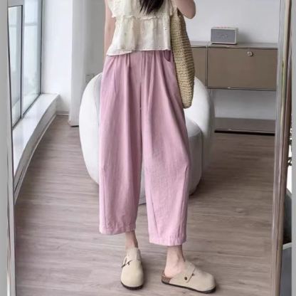 レディース ハイウエス 無地 カジュアル シンプル トテーパード パンツ