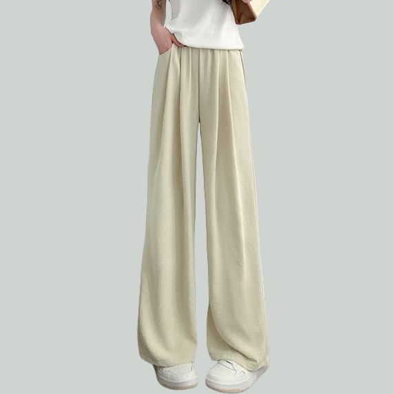 オシャレ感たっぷり レディース 接触冷感 ワイドパンツ