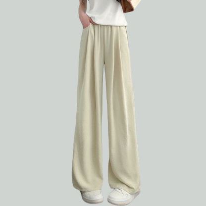 オシャレ感たっぷり レディース 接触冷感 ワイドパンツ