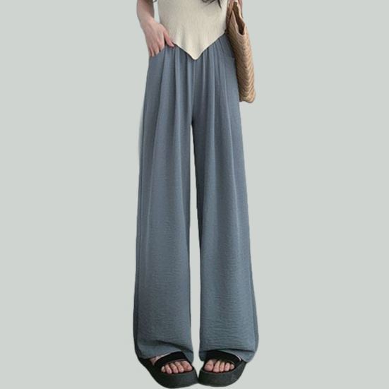 オシャレ感たっぷり レディース 接触冷感 ワイドパンツ