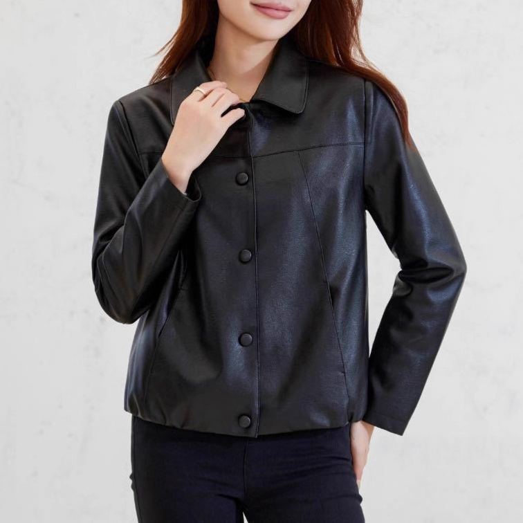 レディーススリムおしゃれなレザージャケット