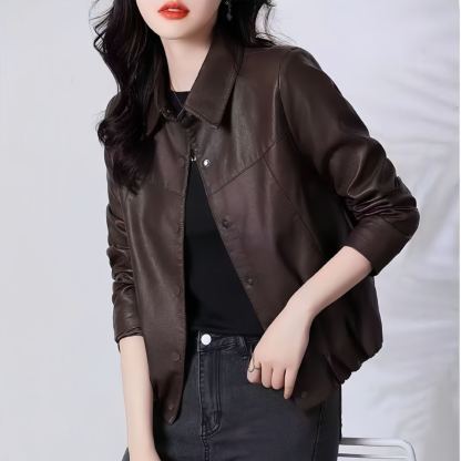 レディーススリムおしゃれなレザージャケット