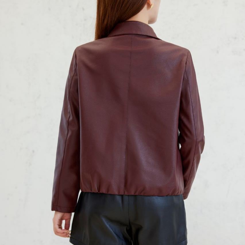 レディーススリムおしゃれなレザージャケット