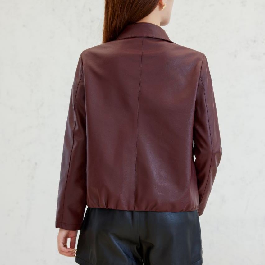 レディーススリムおしゃれなレザージャケット