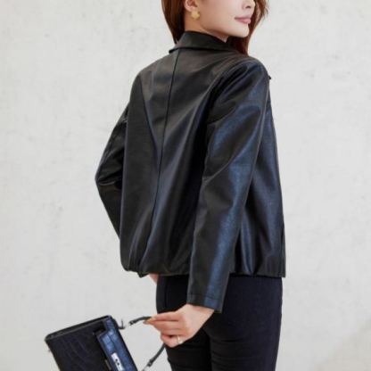 レディーススリムおしゃれなレザージャケット