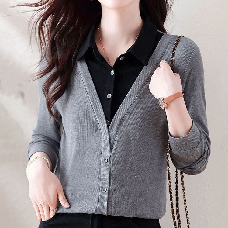 着回し力抜群 韓国ウール スリム カーディガン