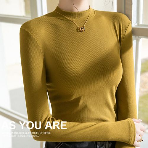 無地 カジュアル シンプル 長袖