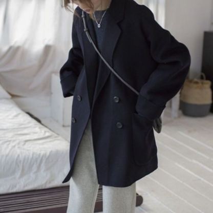 超人気 ぴったり 無地 カジュアル シンプル コート