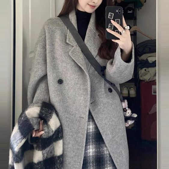 ロング丈カシミアコート