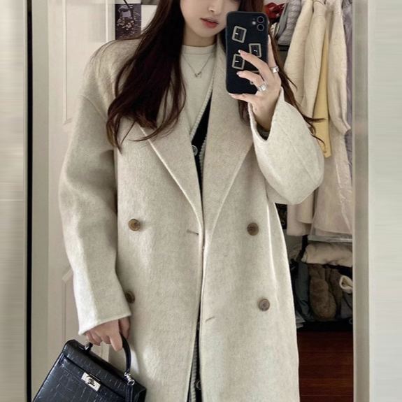 ロング丈カシミアコート