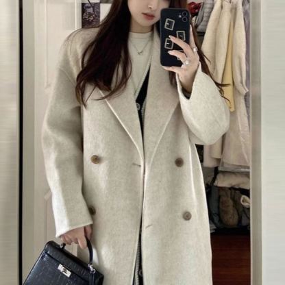 ロング丈カシミアコート