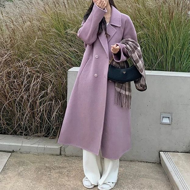 ロング丈カシミアコート