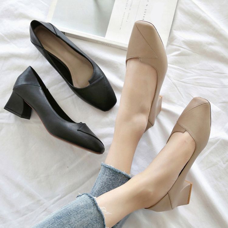 無地 ファッション スウィート パンプス
