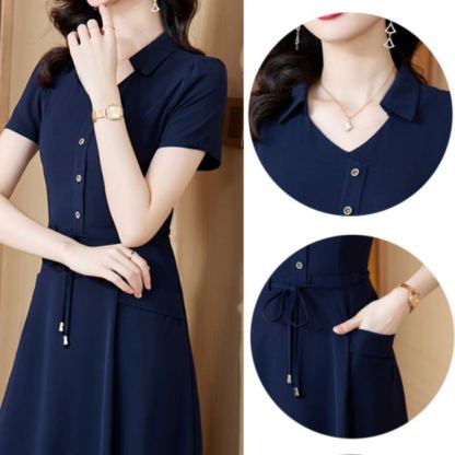 気品溢れる キュート レトロ 定番 ワンピース