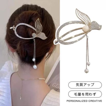 きらきら華奢 スウィート 高級感ヘ アクリップ