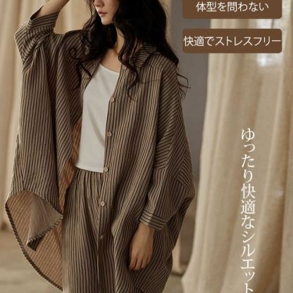 外出できる 日系 ゆったり ルームウェア セット