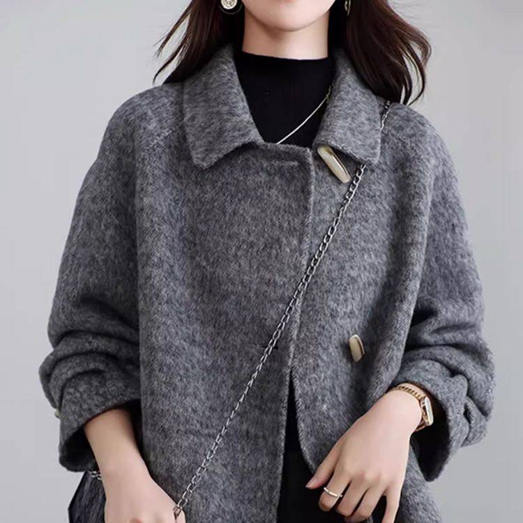 ショート丈 ウールコート