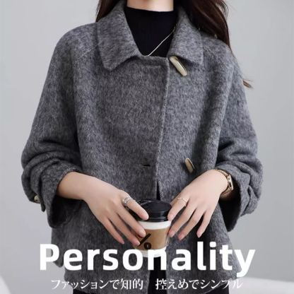 ショート丈 ウールコート