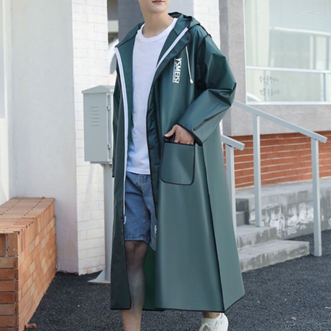 ファッション ロング丈 多用途 レインコート