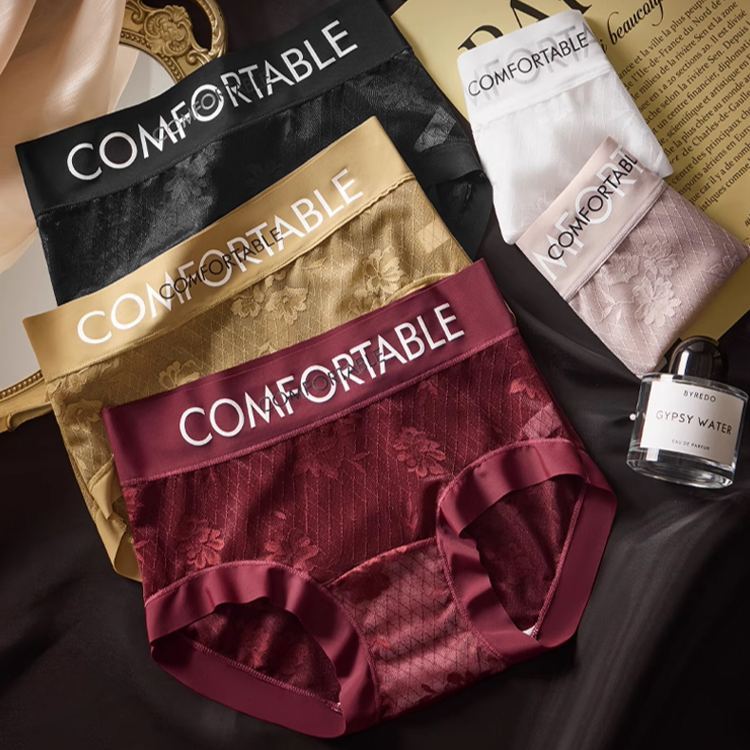 ハイウエスト シームレス セクシー レース ショーツ