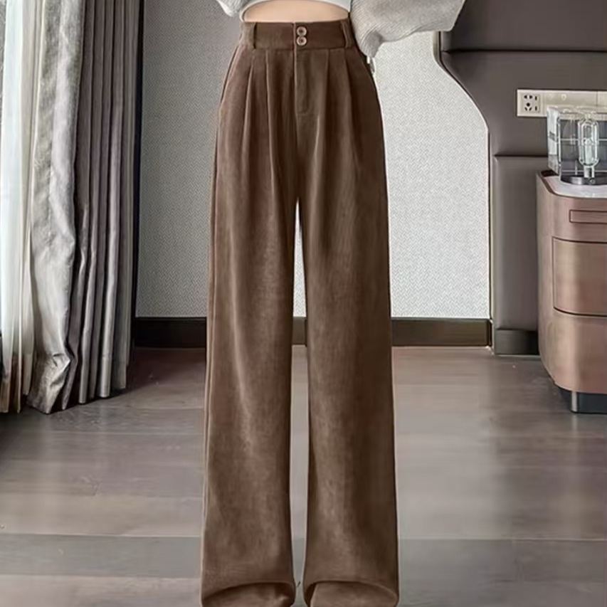 人気沸騰 無地 レディース 定番 ワイドパンツ