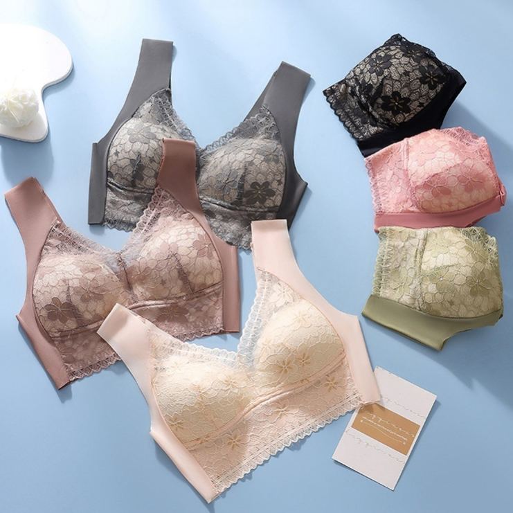 色落ちしない 無地 レース ブラジャー