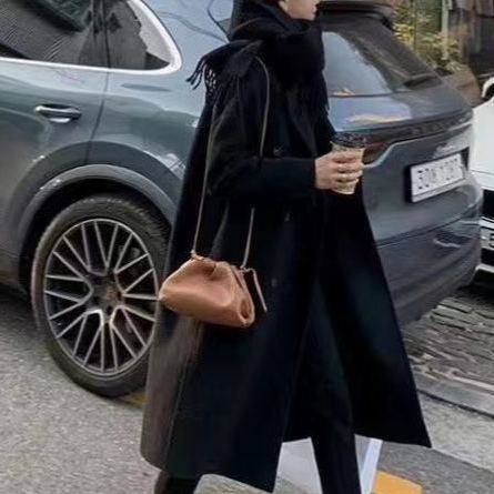 ロング丈カシミヤコート