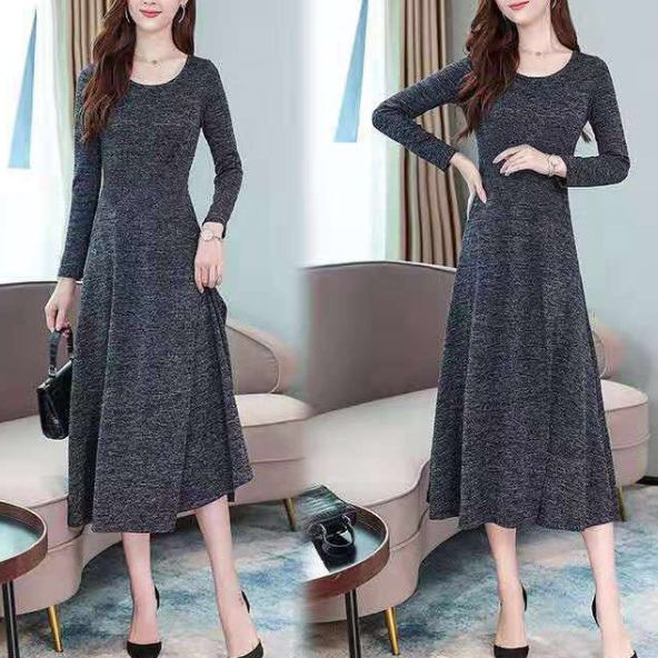 エレガントでスタイリッシュな長袖ワンピース