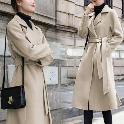 レディース着痩せウールチェスターコート