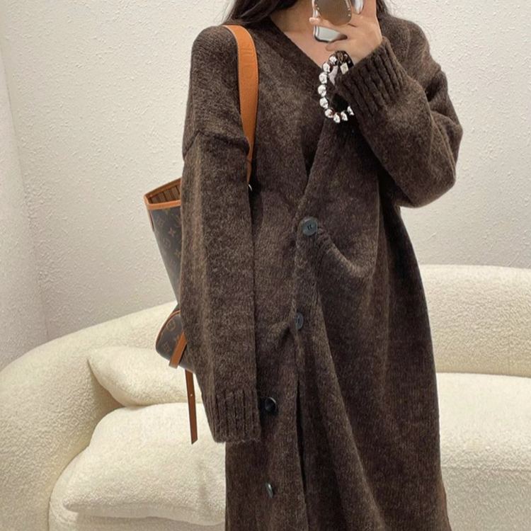 ロングニットカーディガン