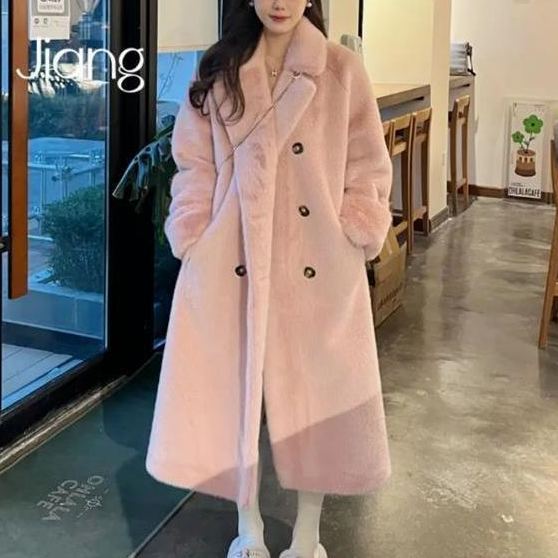 エコファー厚手ロングコート