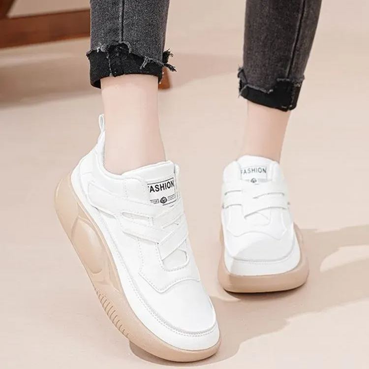 元気いっぱい マジックテープ 厚底 ハイカット スニーカー