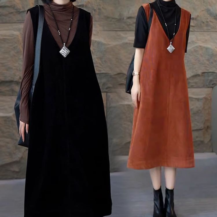 コーデュロイワンピース