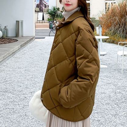 ウォームダイヤ チェック柄 ワンボタン 無地 ジャケット