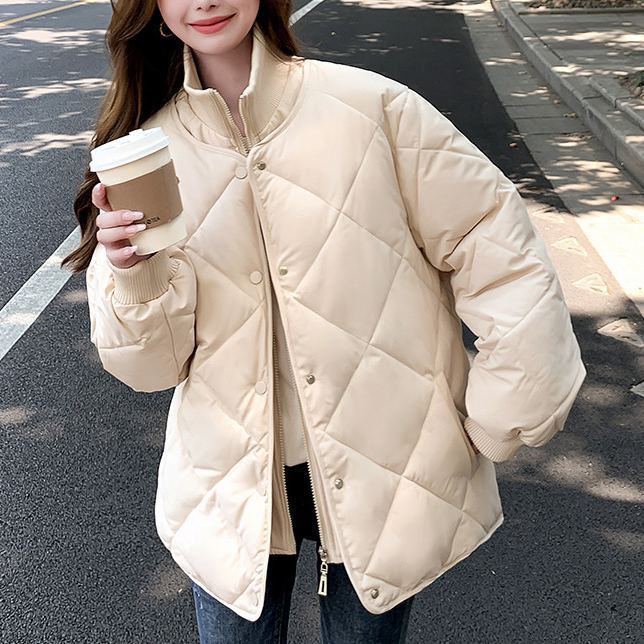 ウォームダイヤ チェック柄 ワンボタン 無地 ジャケット