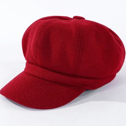 柔らかい シンプル 無地 秋冬用 ベレー帽