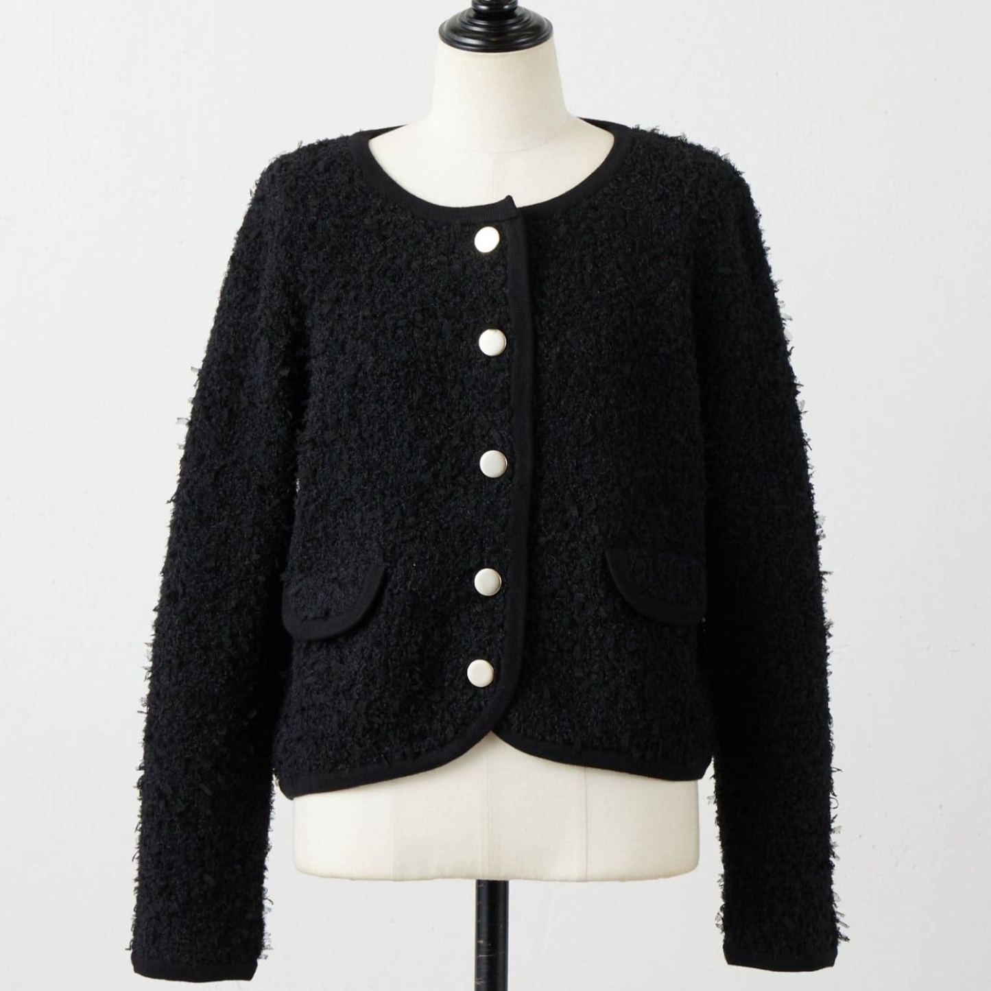 レディースニットチュールジャケット